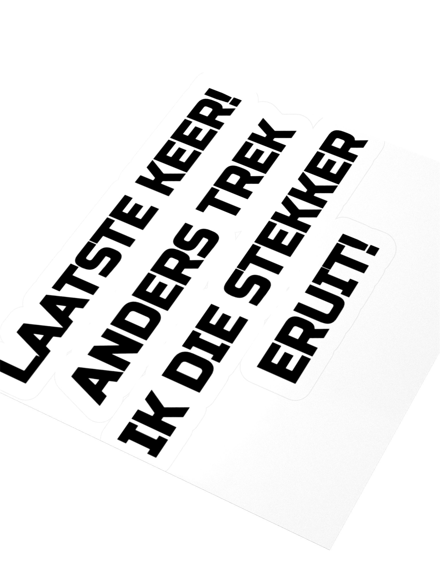 De Stekker eruit Sticker product image (3)