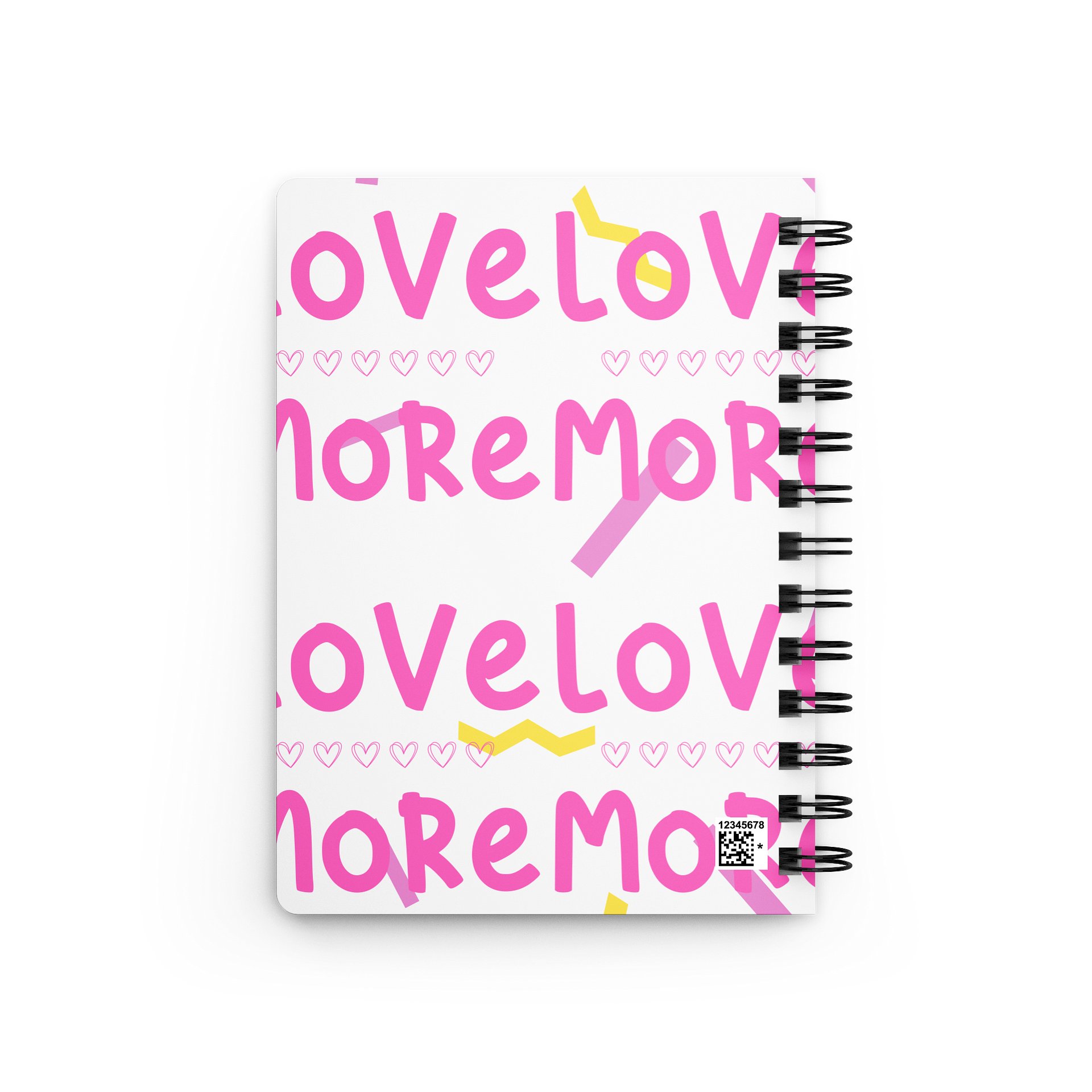 Love & More — Pink Hand-Lettered Spiral Journal product image (2)