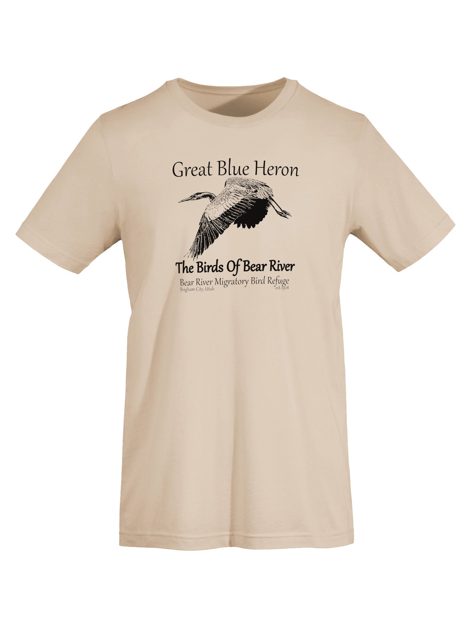 Birds of Bear River Great Blue Heron Unisex T-shirt product image (117)
