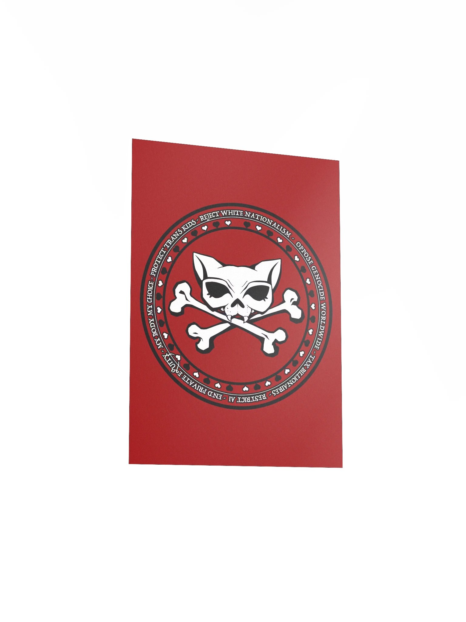 My Politics Kat Skull Red Poster product image (22)