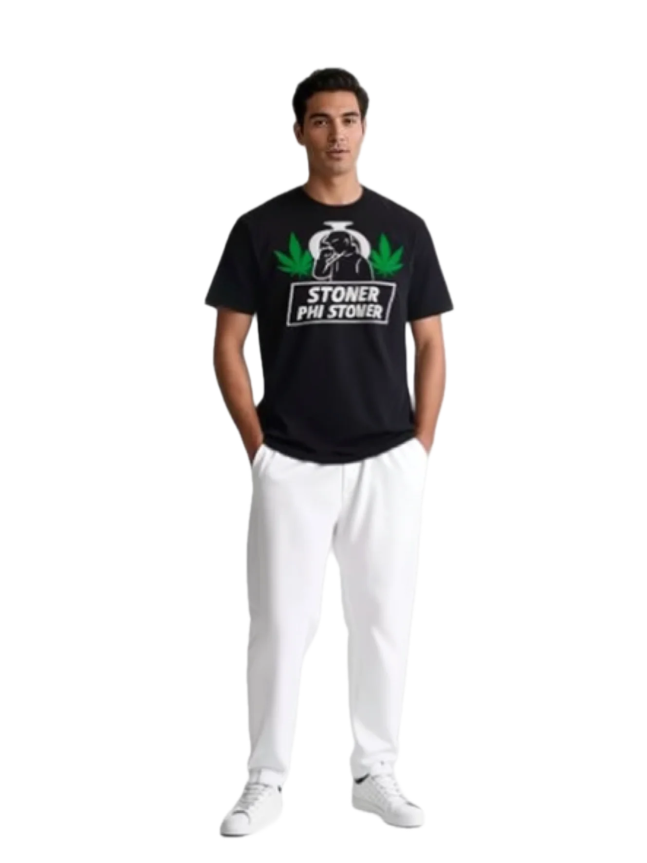 Stoner Phi Stoner Graphic Tee – Minimal Streetwear Logo Shirt | Urban Fashion Essential product image (3)