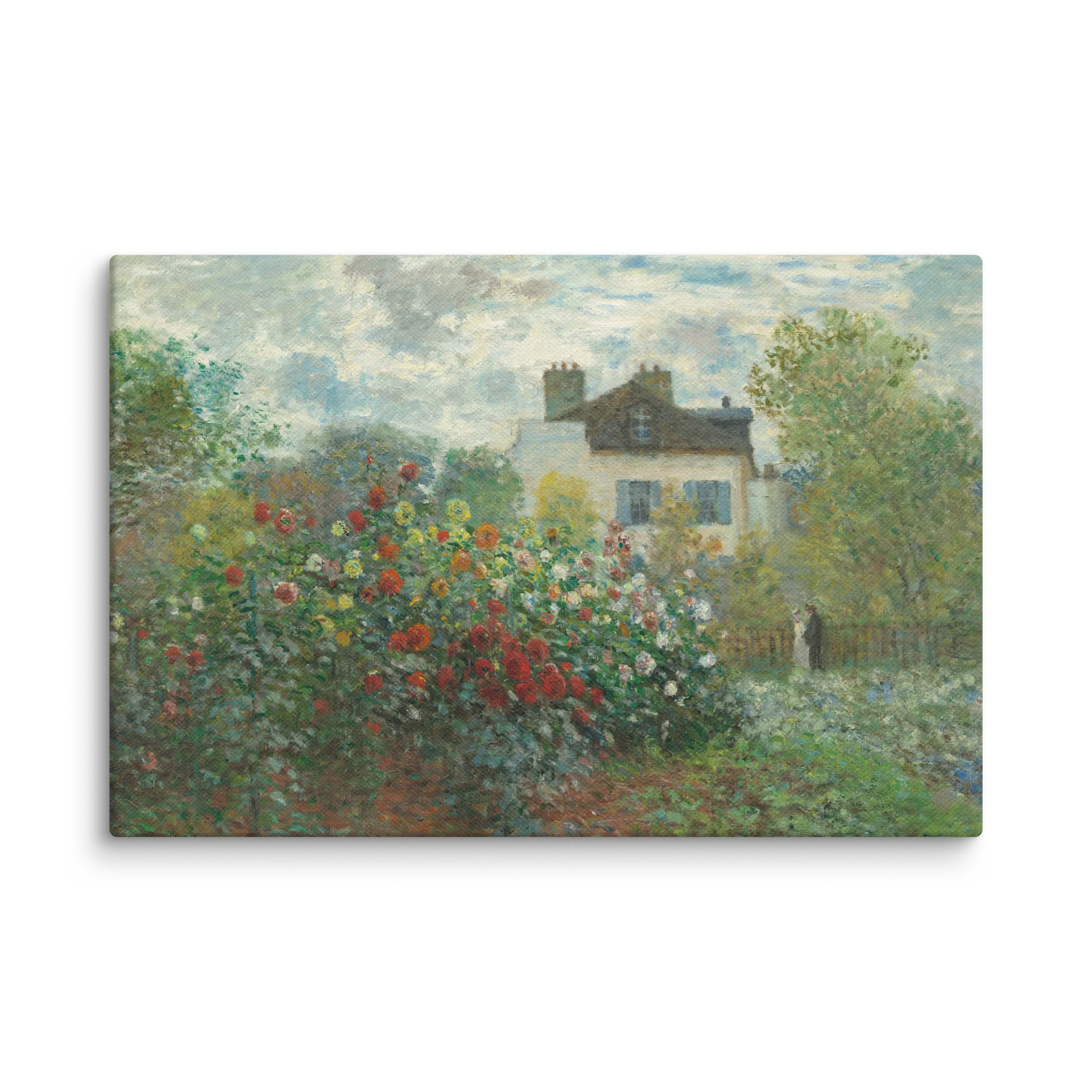 The Artist's Garden in Argenteuil (A Corner of the Garden with Dahlias) [Claude Monet] Canvas product image (2)