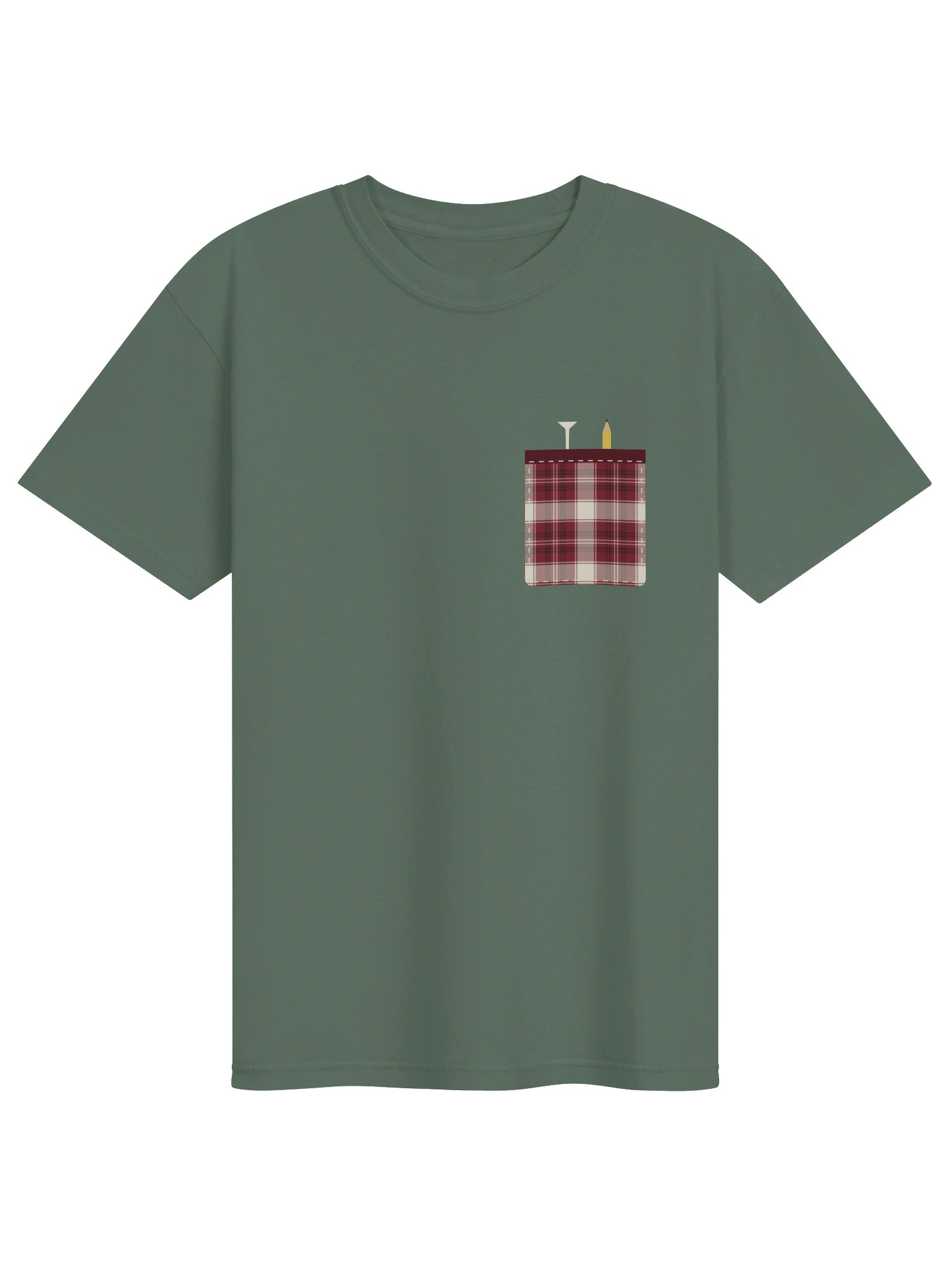 Plaid Patch Pocket Tee product image (1)