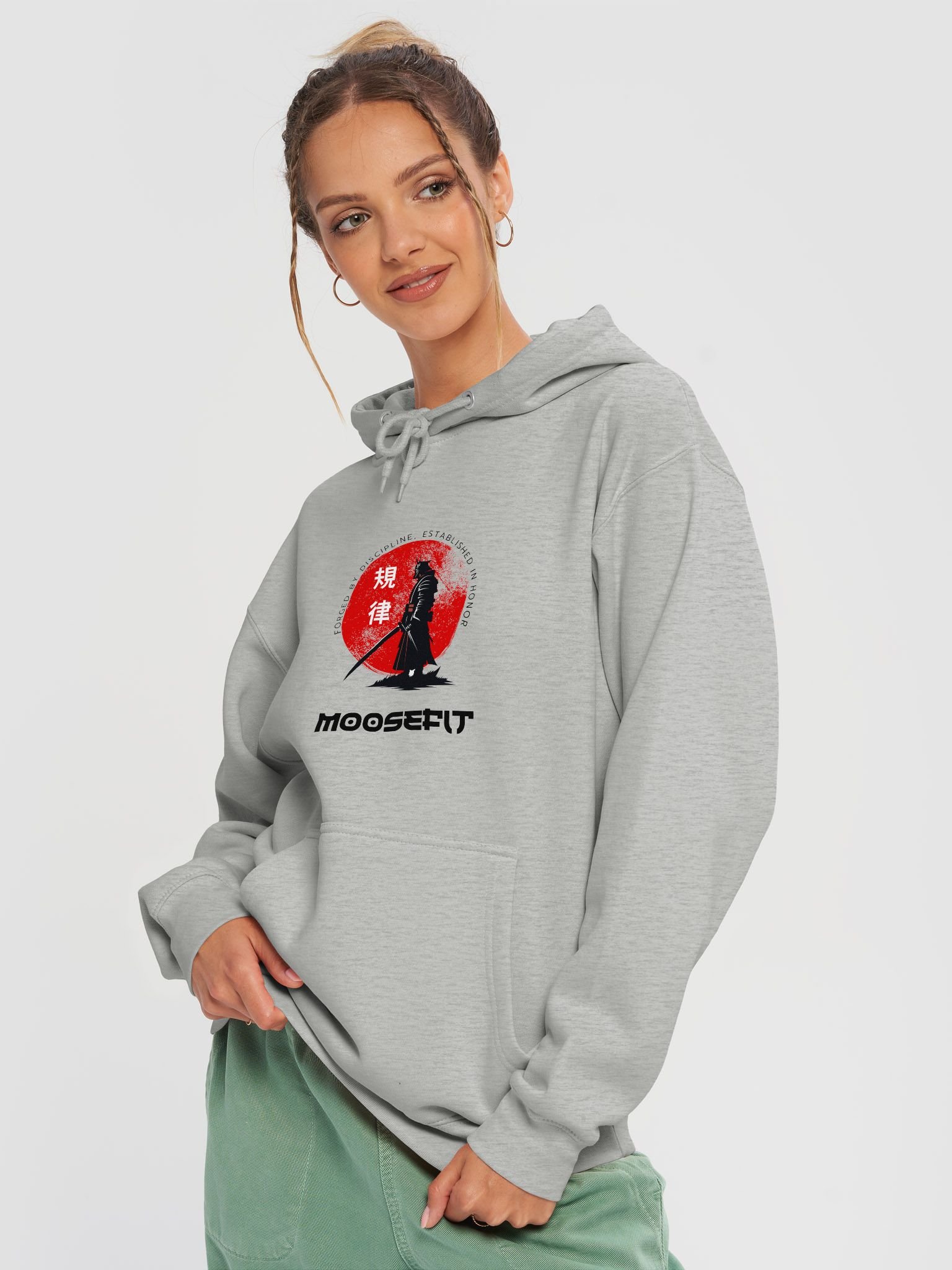 NextLevel MooseFit Logo Sweatshirt - Black Lettering product image (7)
