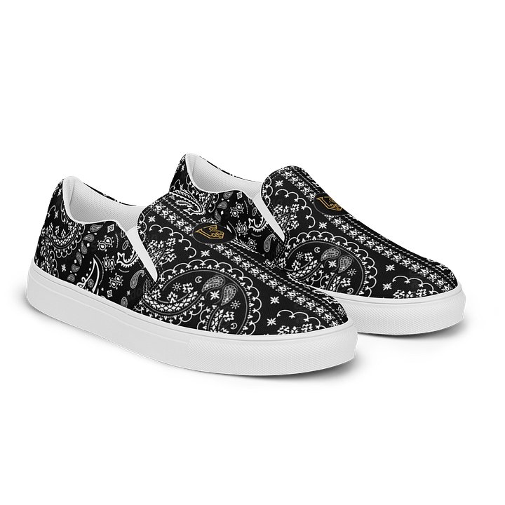 Lafate.Store Designer Slip On - Men (black Paisley) product image (2)