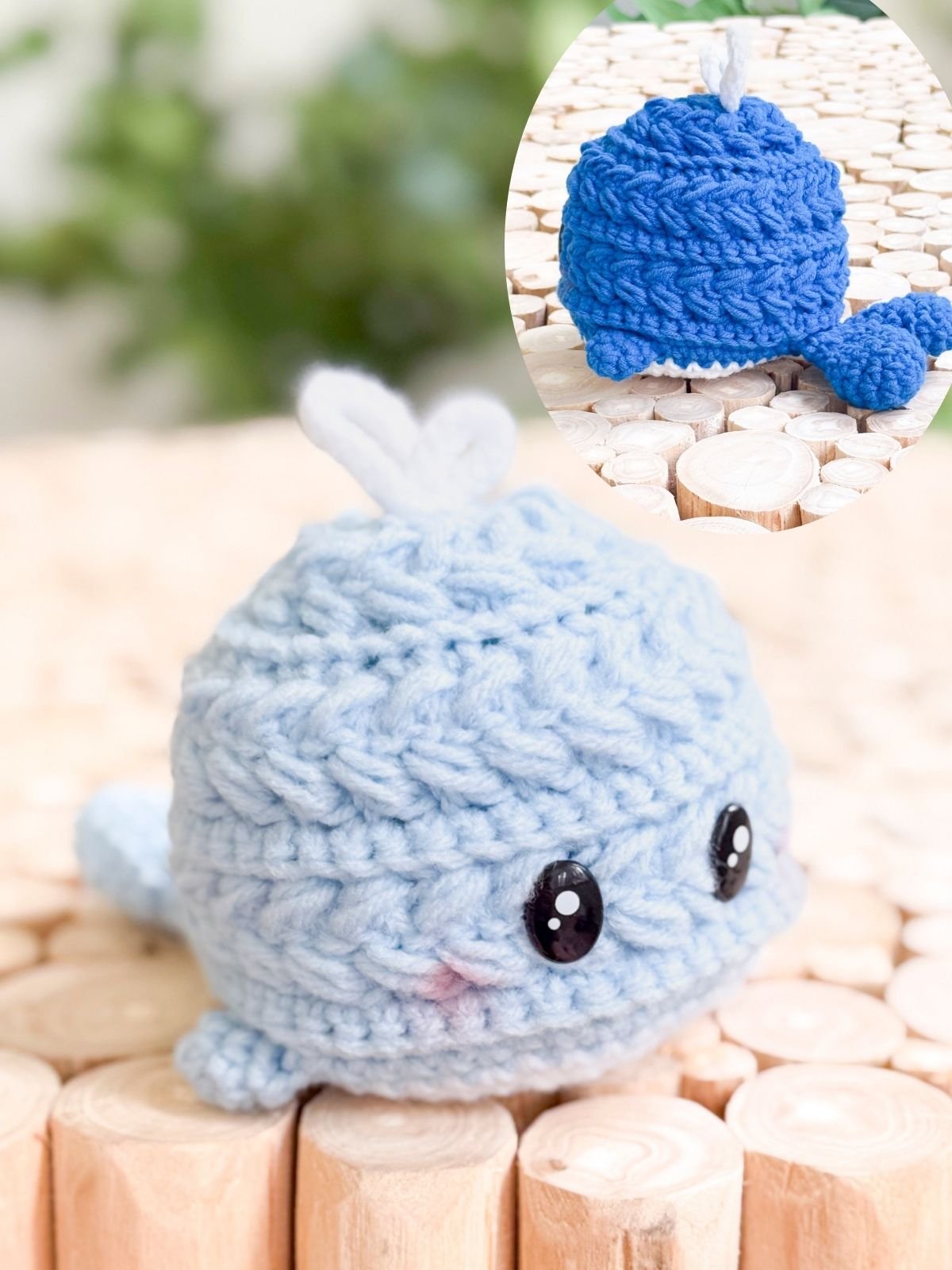 Easy Crochet Whale Pattern | No-Sew Amigurumi Using the Wheat Stitch product image (3)