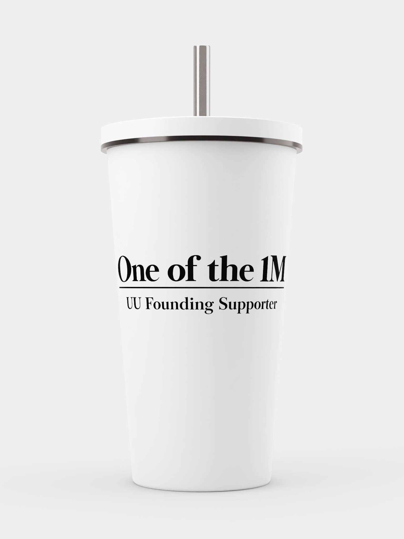Tumbler with a Straw - White product image (1)
