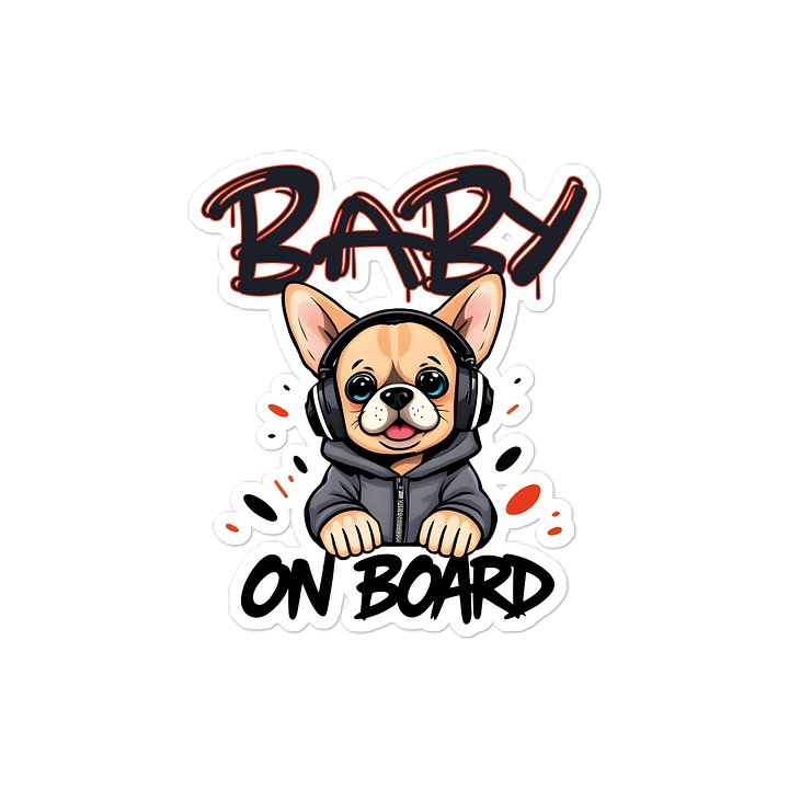 Cool Dog Urban Style Car Decal - 5x5 Premium Vinyl Sticker - Streetwear Inspired Dog with Headphones Graphic for Cars and Jeeps product image (1)