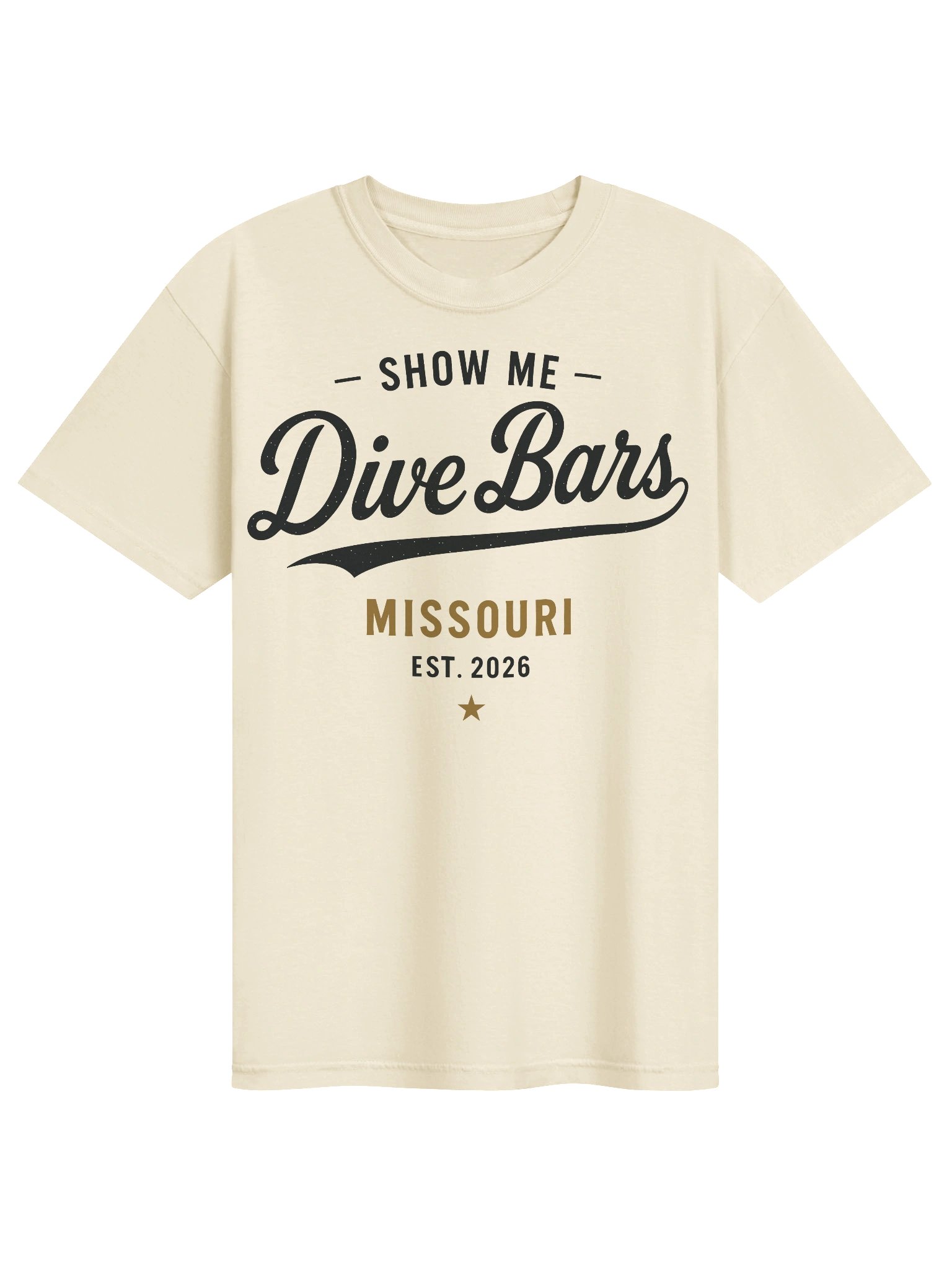 Missouri Script Tee - Cream product image (1)