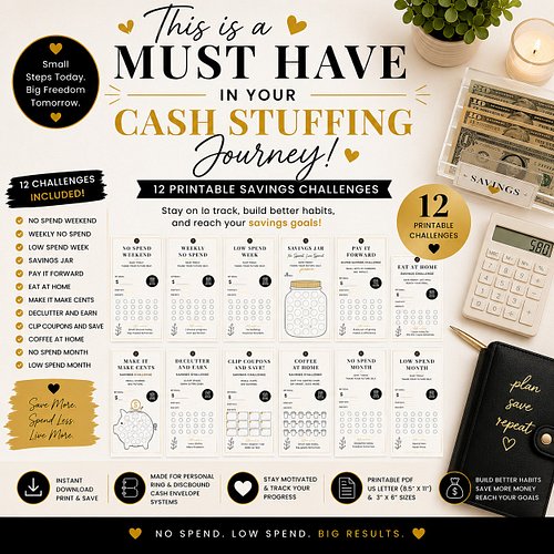 ✨ No Spend? Low Spend? Stay Motivated Every Step of the Way! Building better money habits doesn't have to be boring. The No S...