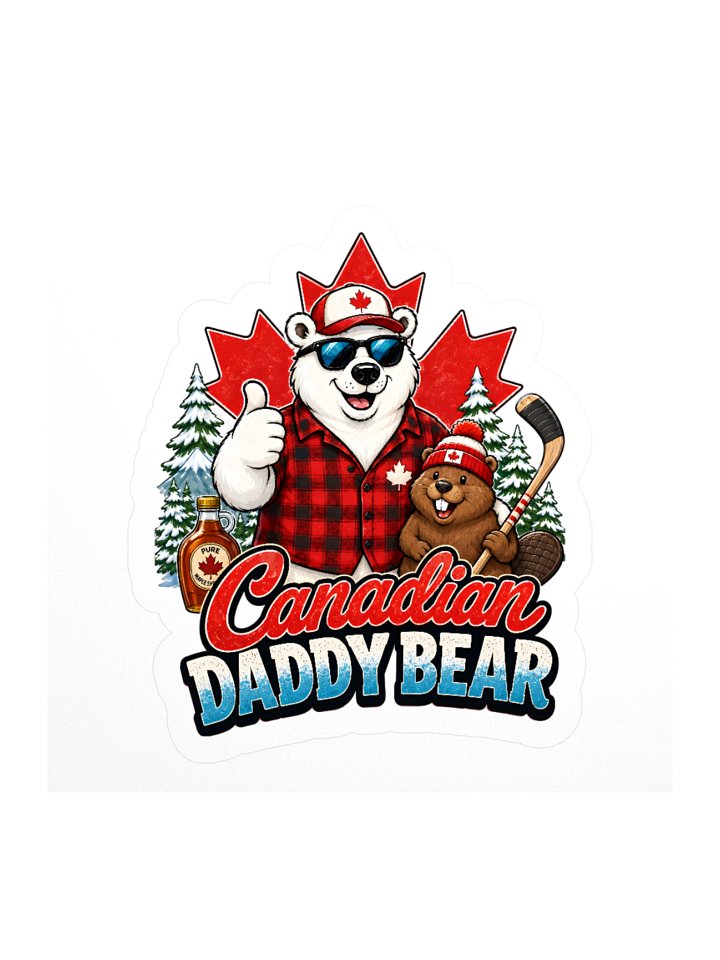 Canadian Daddy Bear - Polar Bear Sticker product image (2)