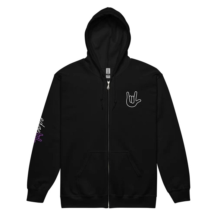 Love Breastpocket Zip-up Hoodie product image (2)