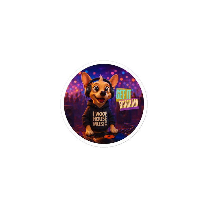 House Head Dog Die Cut Sticker product image (2)