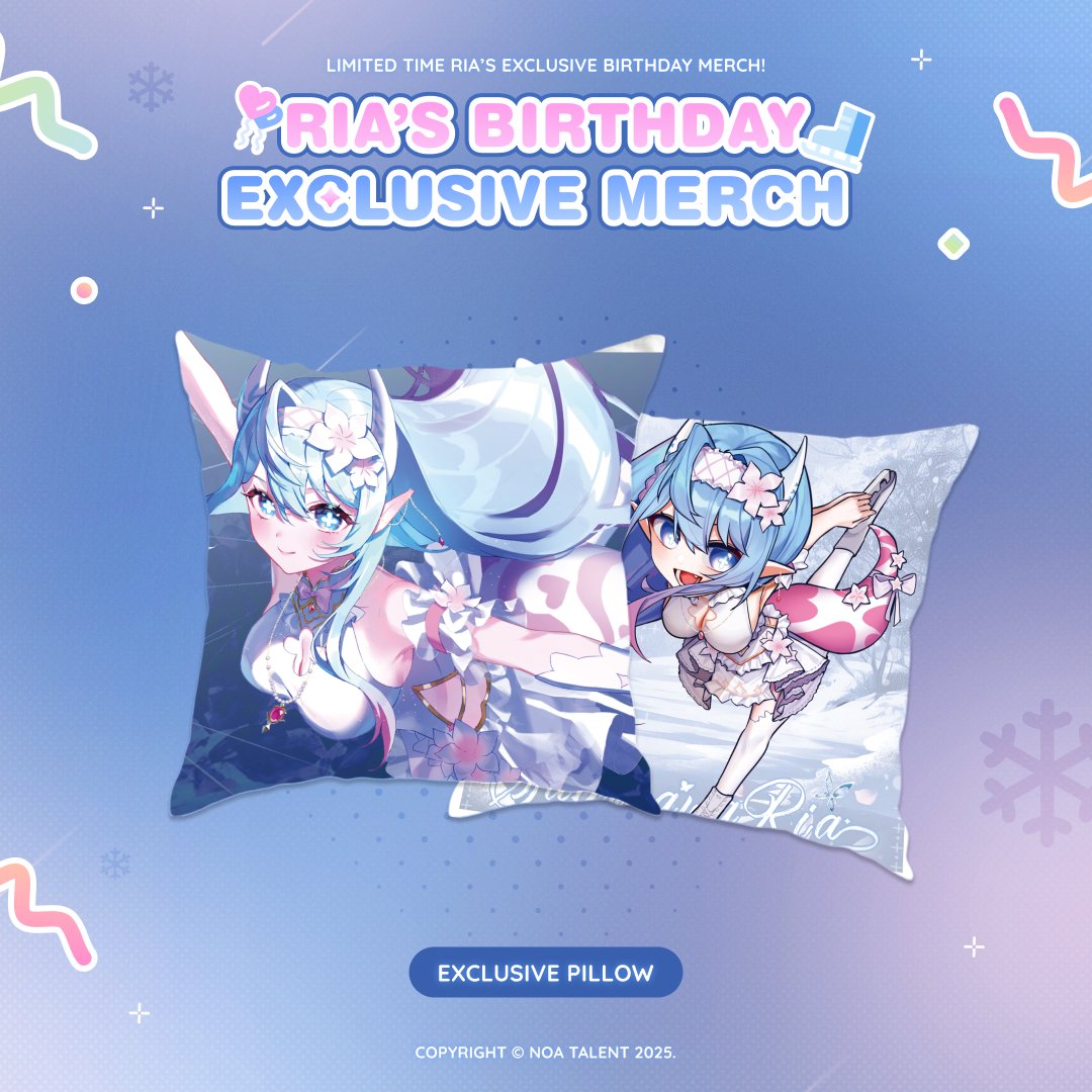 Ria's 2025 Birthday Pillow product image (2)