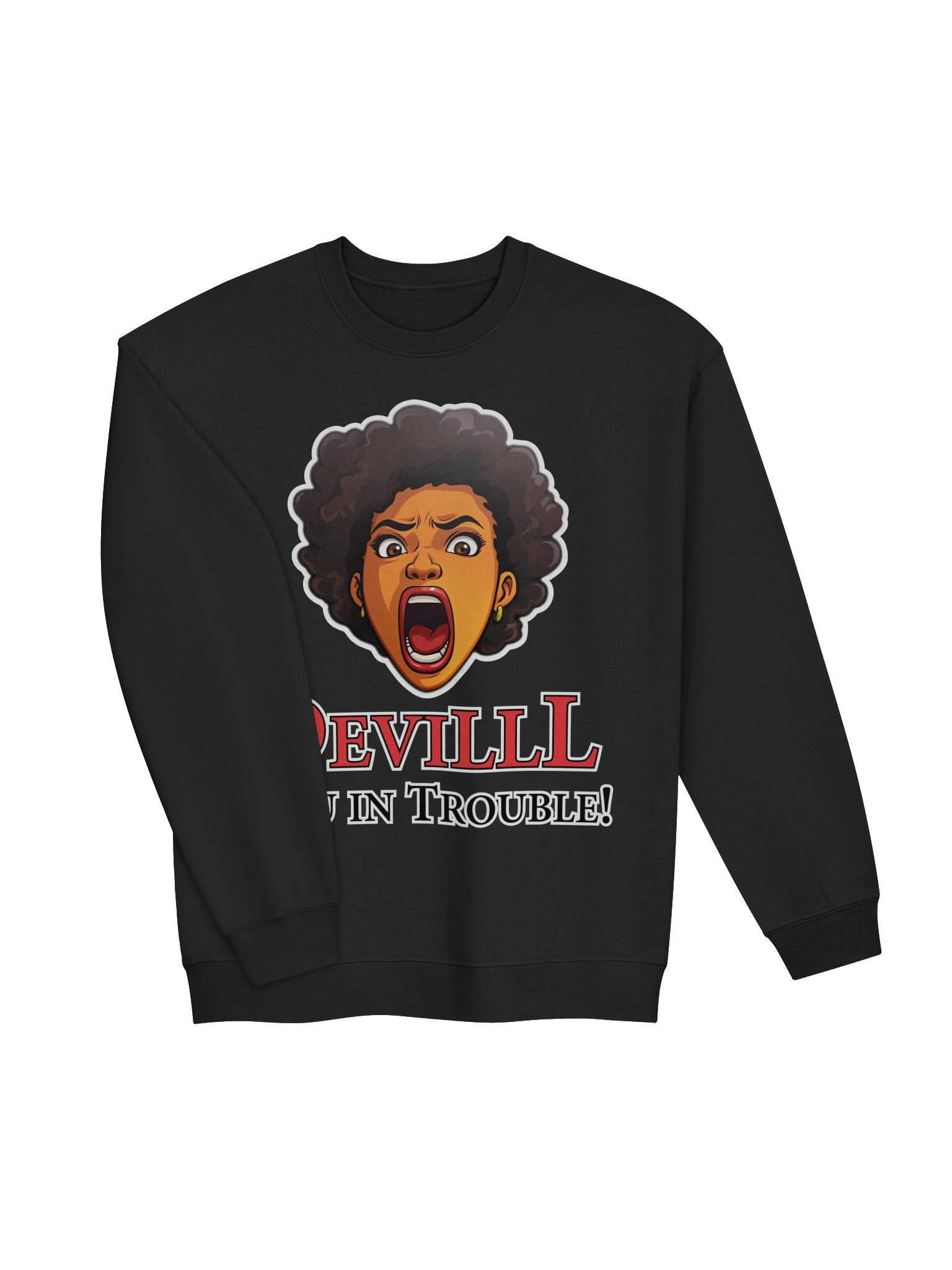 Devilll You in Trouble, Drk Sweatshirt product image (3)