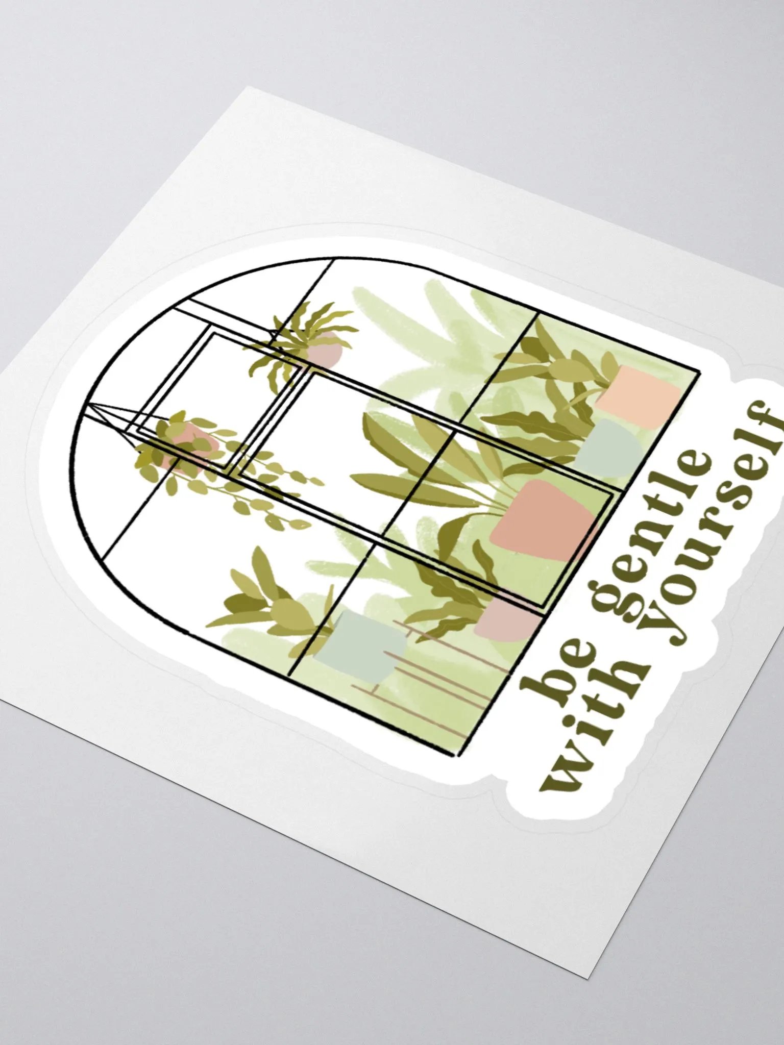 "Be Gentle With Yourself" Sticker product image (3)