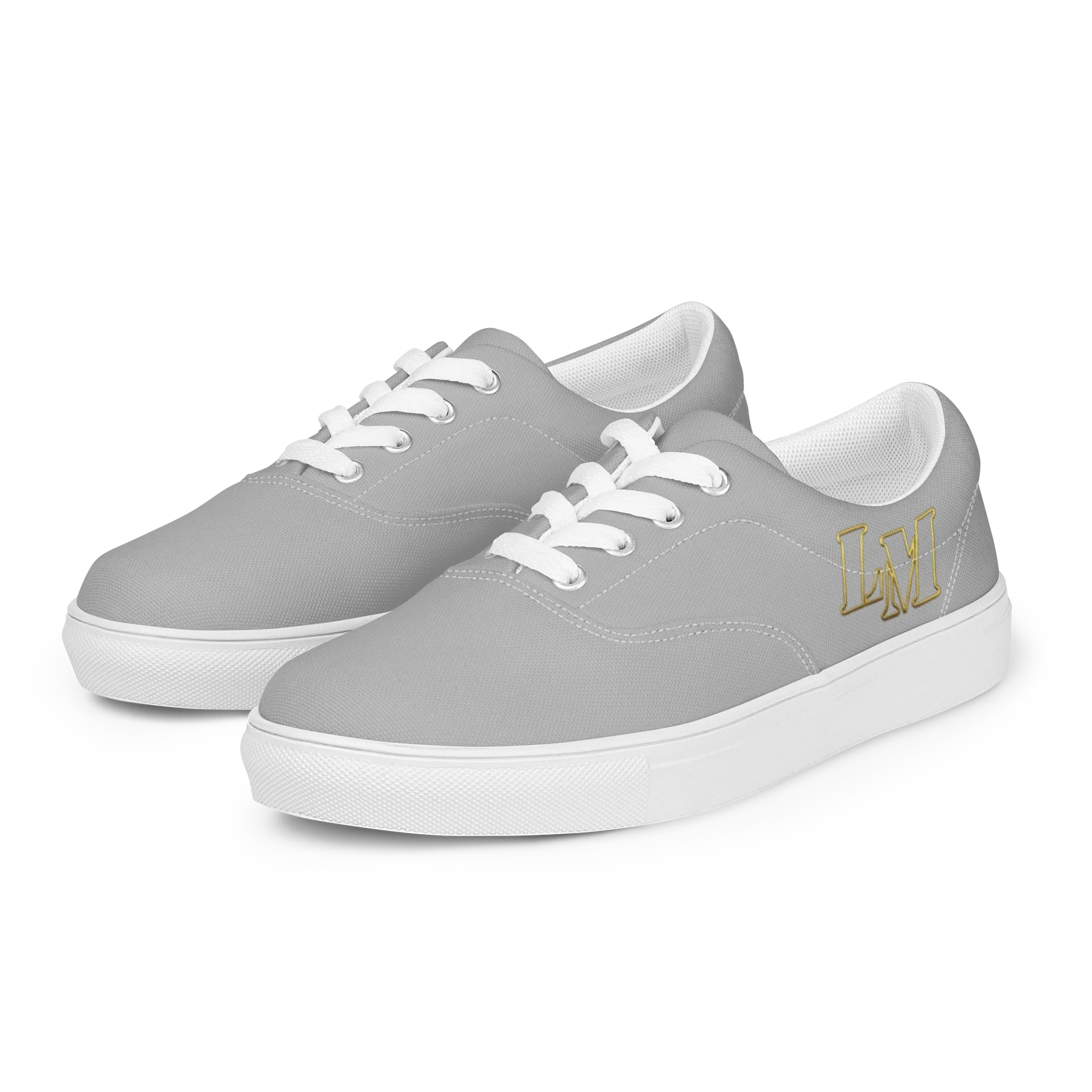 LM Origin™ Chrome Gray Sneakers | Women's Canvas Shoes product image (3)