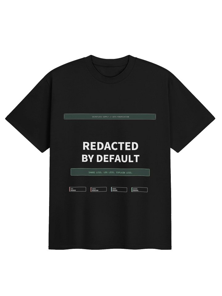 Redacted By Default Tee product image (1)