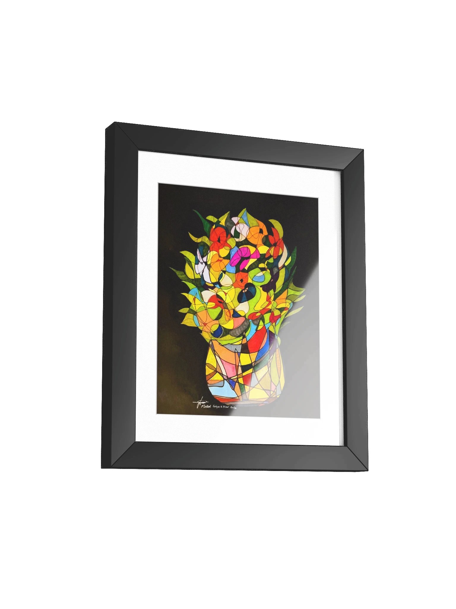 Floreal Composition — Fine Art Print with Frame product image (2)