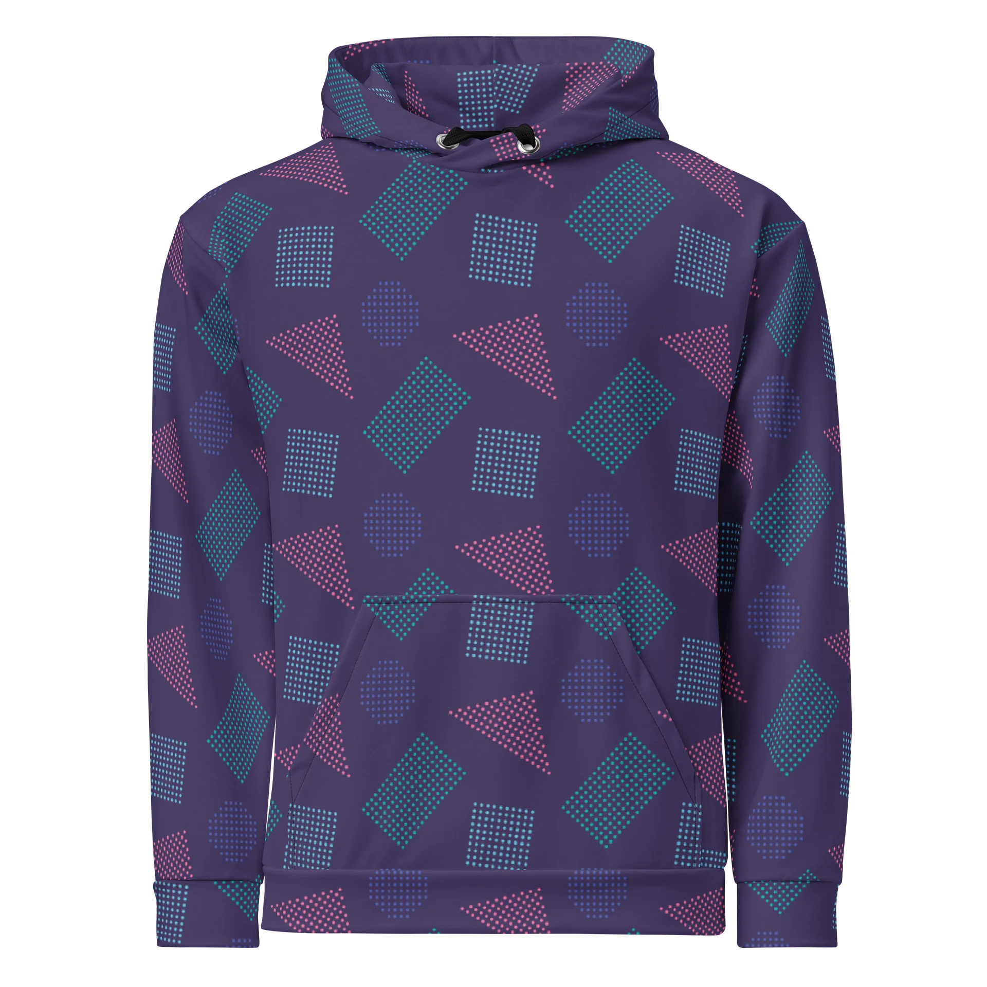 Comfortable Cotton Hoodie with Colorful Geometric product image (1)