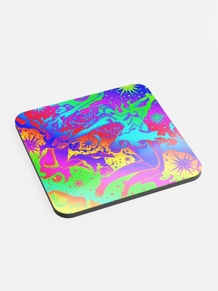 Limited edition Full Rainbow Gemini Zodiac coaster product image (2)