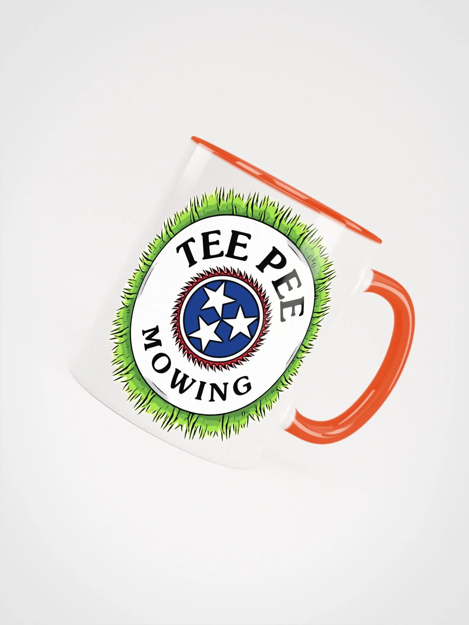 Tee Pee Mowing Coffee Cup Old Logo product image (4)