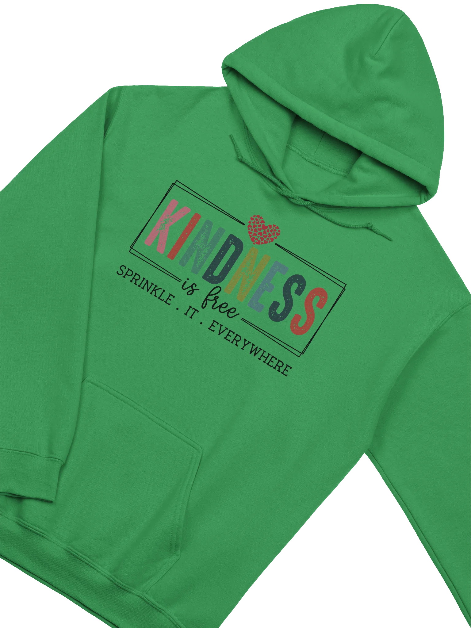 Kindness Is Free Hoodie – Cozy, Colorful & Heartwarming product image (2)