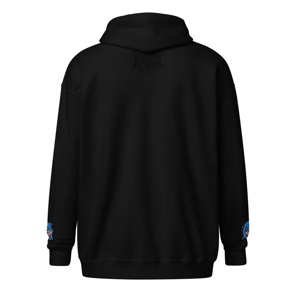 2D Font and Emote Zip Up Jacket product image (4)