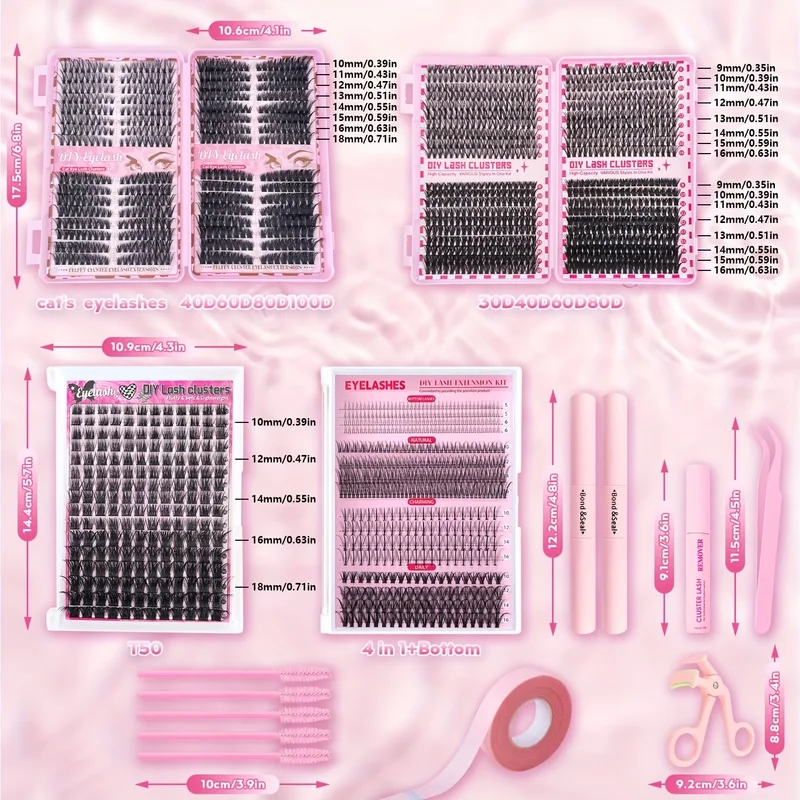 Mega DIY Lash Extension Cluster Kit product image (4)