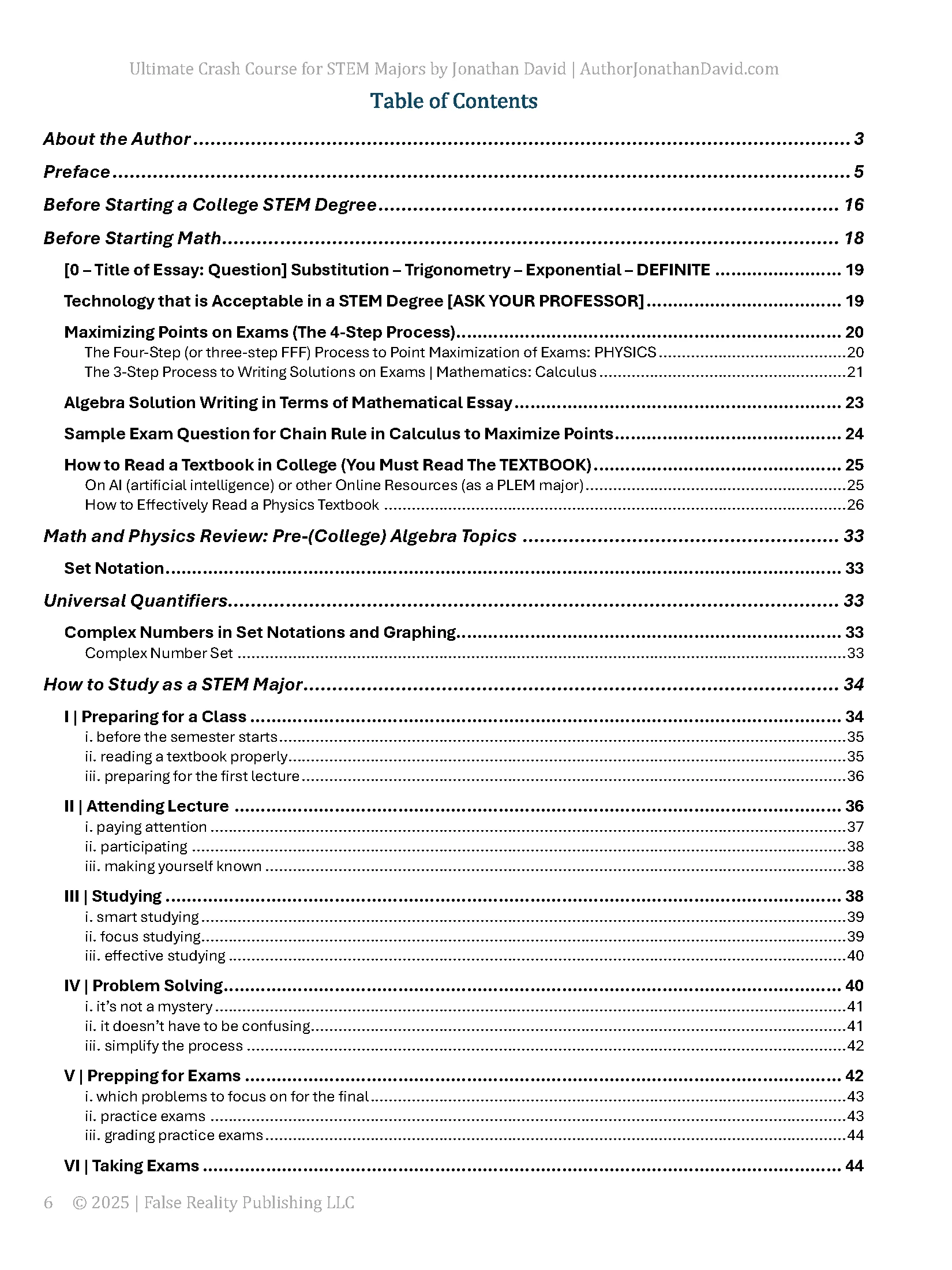The Ultimate Crash Course for STEM Majors (Edition 1/2) product image (2)