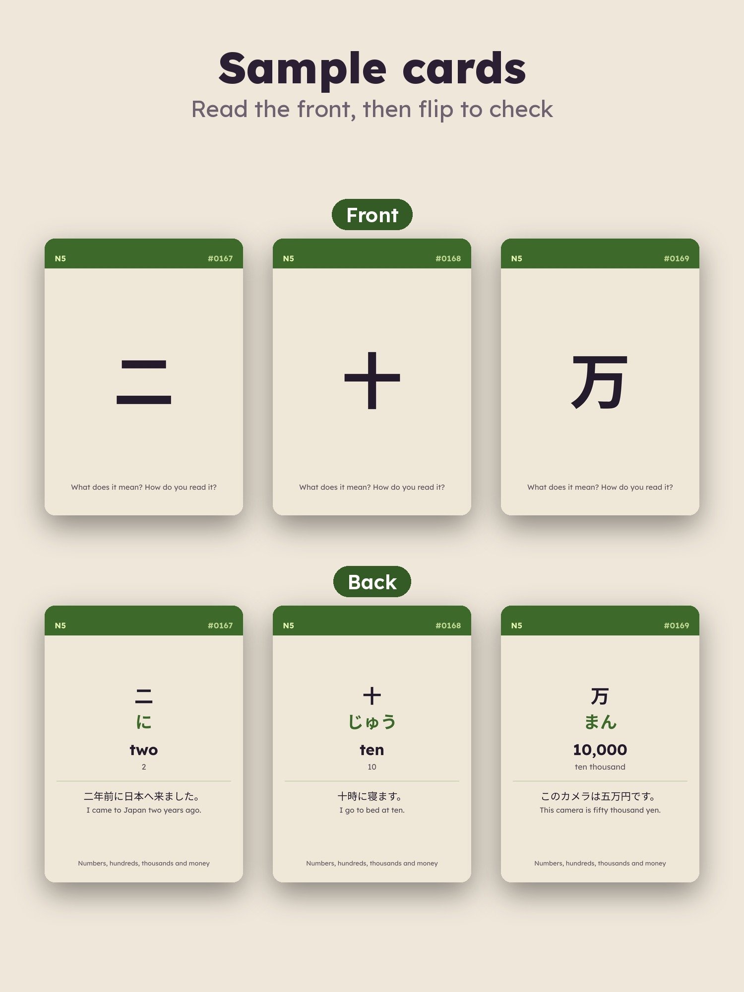 Japanese Flash Cards: JLPT N5 Vocabulary Deck, 520 Words (zombie.cat) product image (3)