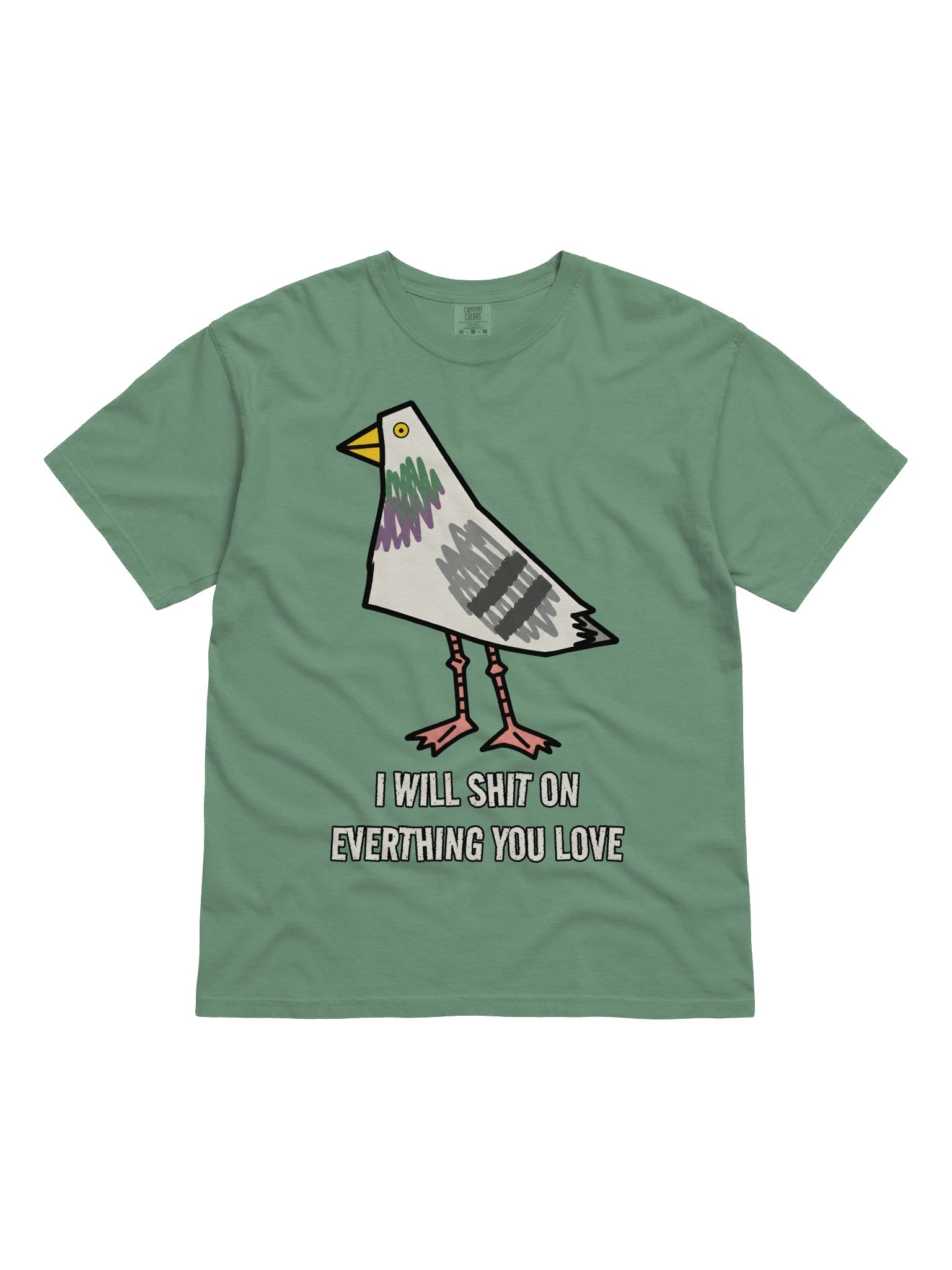 Dove Shit .... Heavyweight Vintage Graphic Tee product image (9)