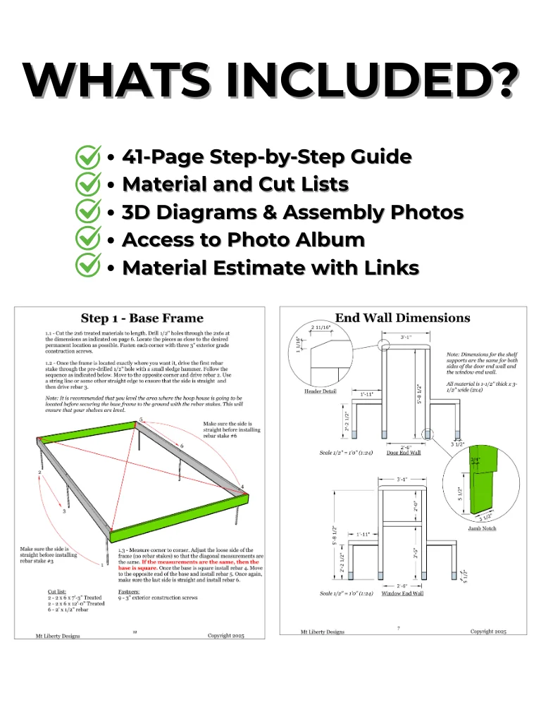 Cattle Panel Hoop House Greenhouse: DIY Build Plans & Construction Guide product image (4)