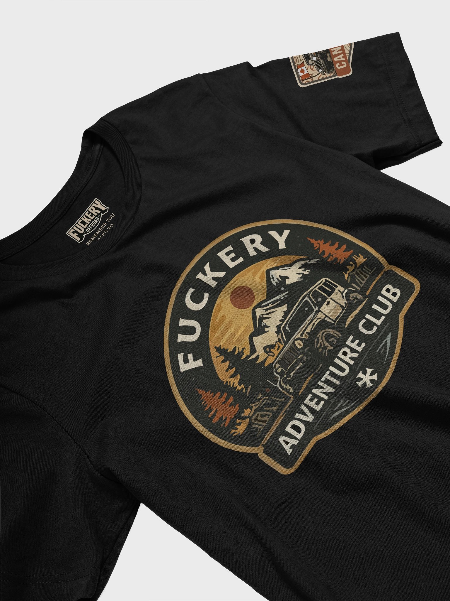 Unisex t-shirt with Fuckery Adventure Club (Night Series) product image (4)