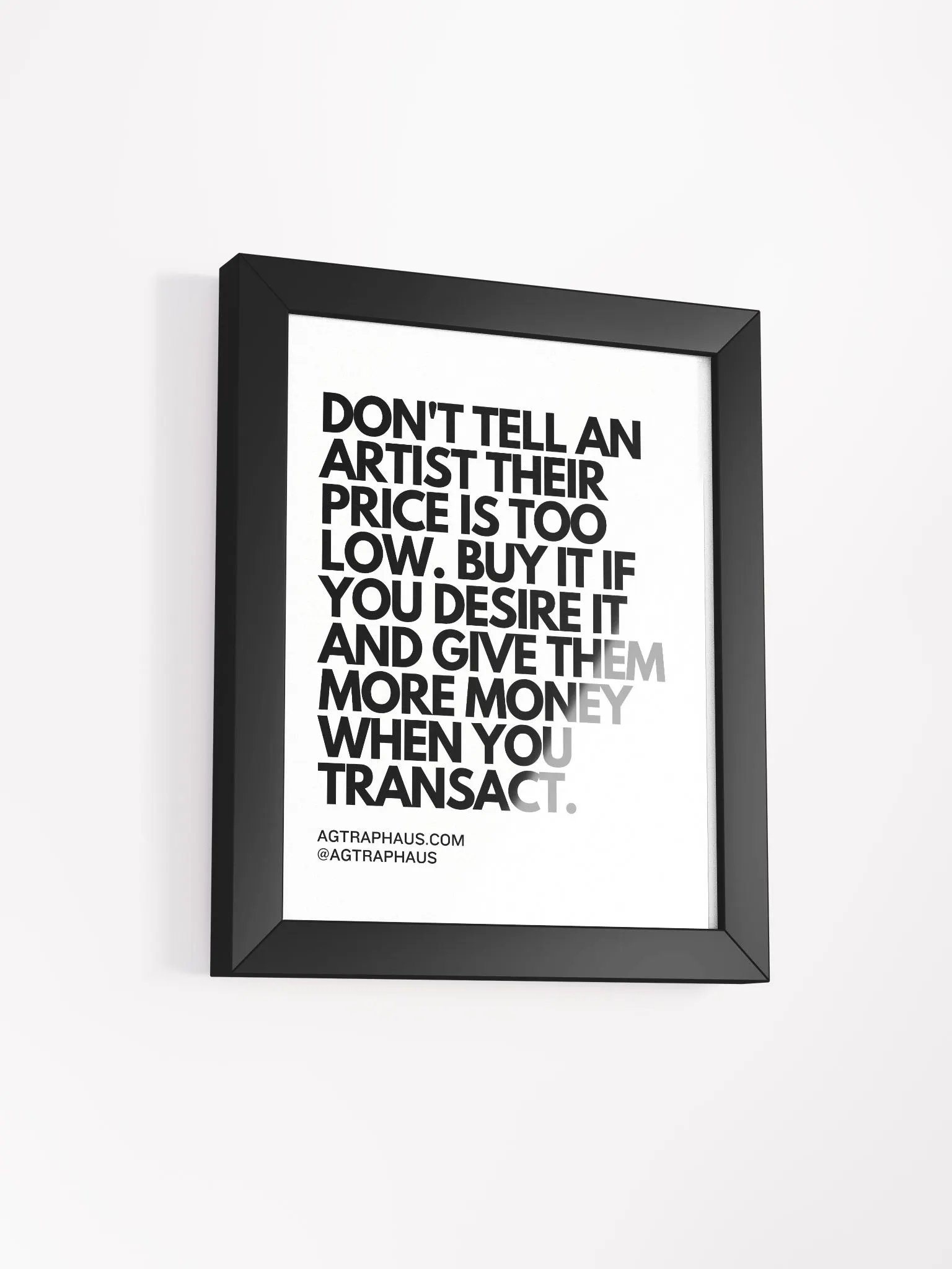 THEIR PRICE IS THEIR PRICE. [Framed poster] product image (2)