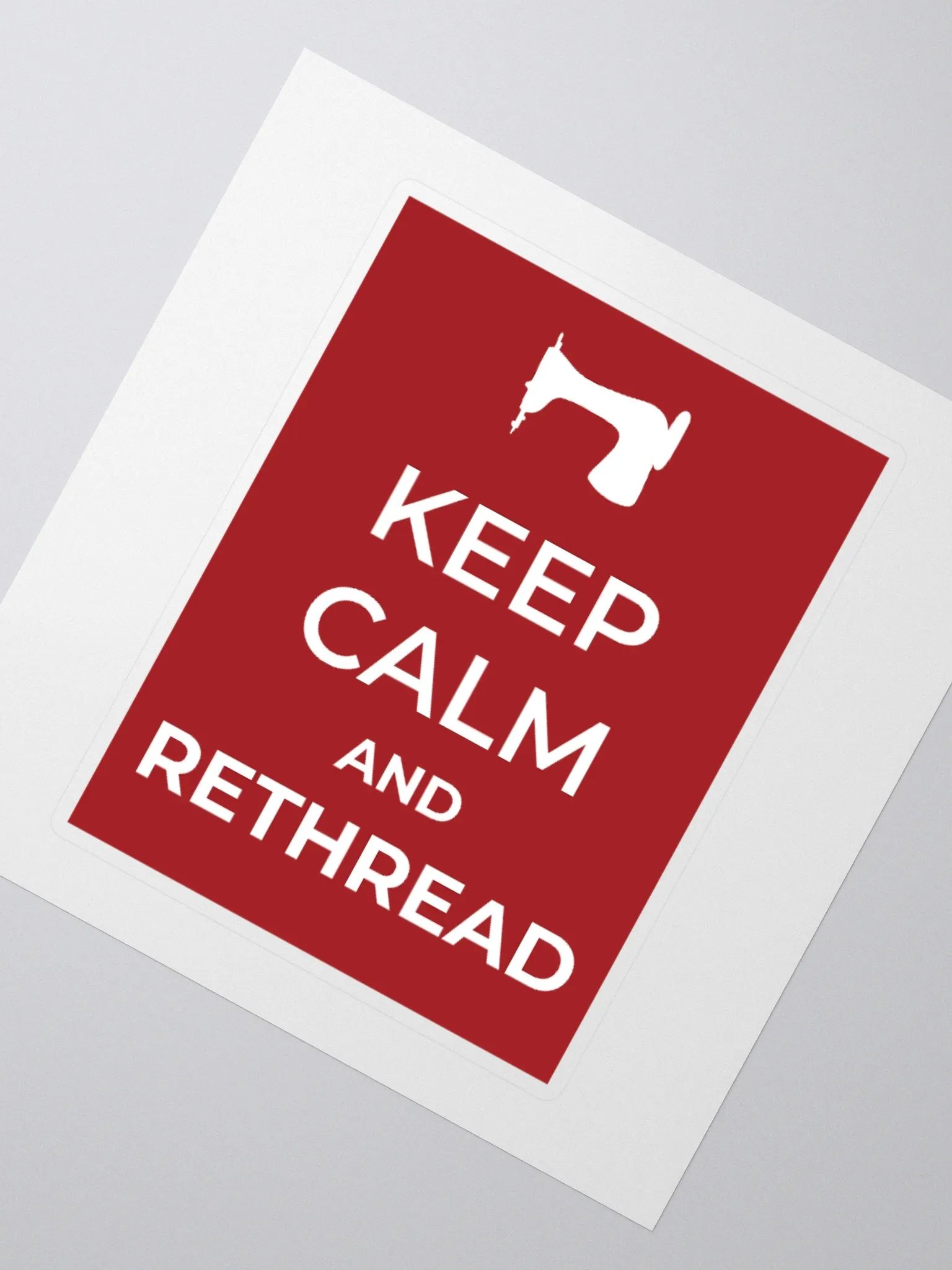 Keep Calm Red Sticker product image (2)
