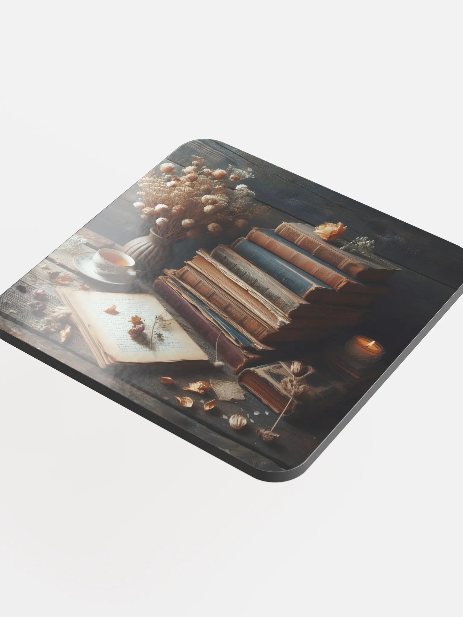 Rustic Reading Corner Cork Coaster product image (4)