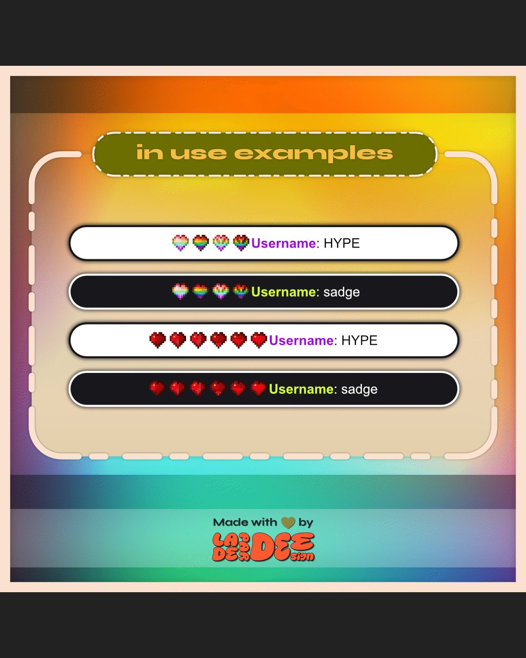 MC Detailed Heart Badges product image (2)