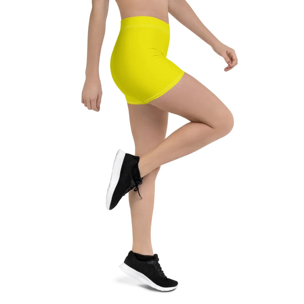 Lemon Yellow Training Shorts product image (2)