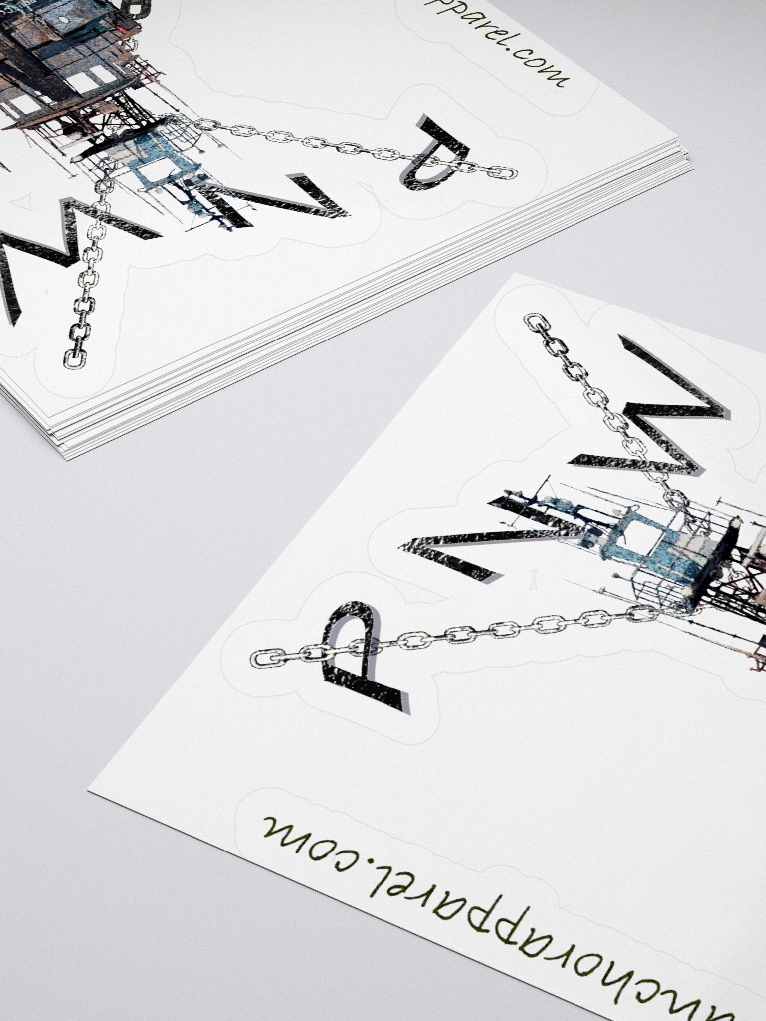 X Ancher Chain PNW - Terri L. Brusco Kiss Cut Stickers product image (4)