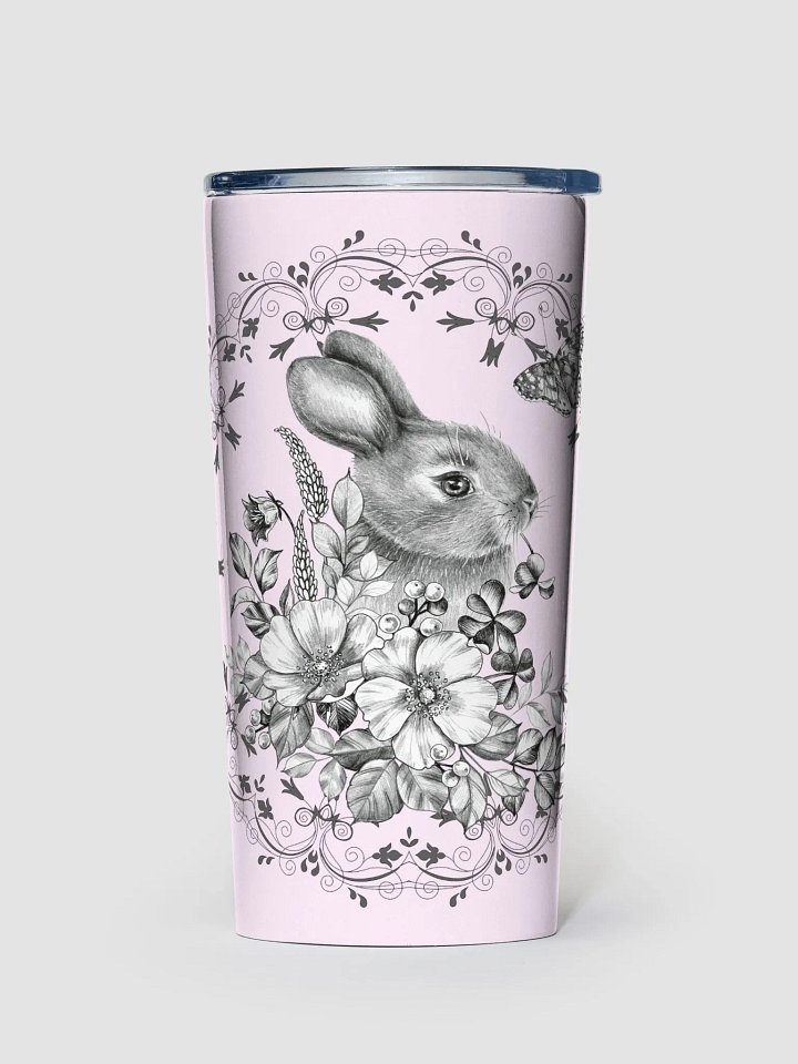Floral Rabbit 20oz Stainless Steel Tumbler product image (1)