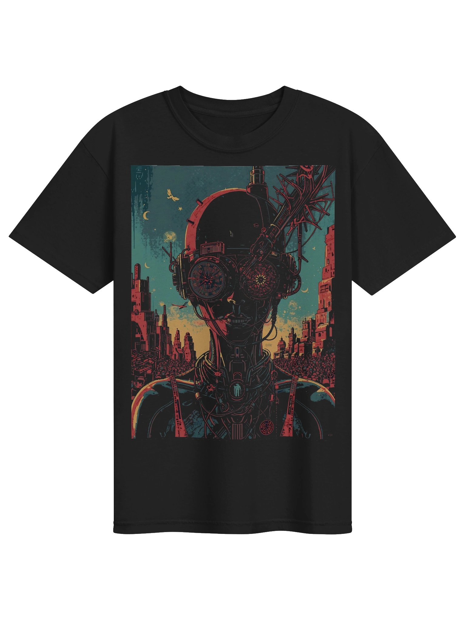 Future Dystopia Glitch Heavyweight T-Shirt product image (1)