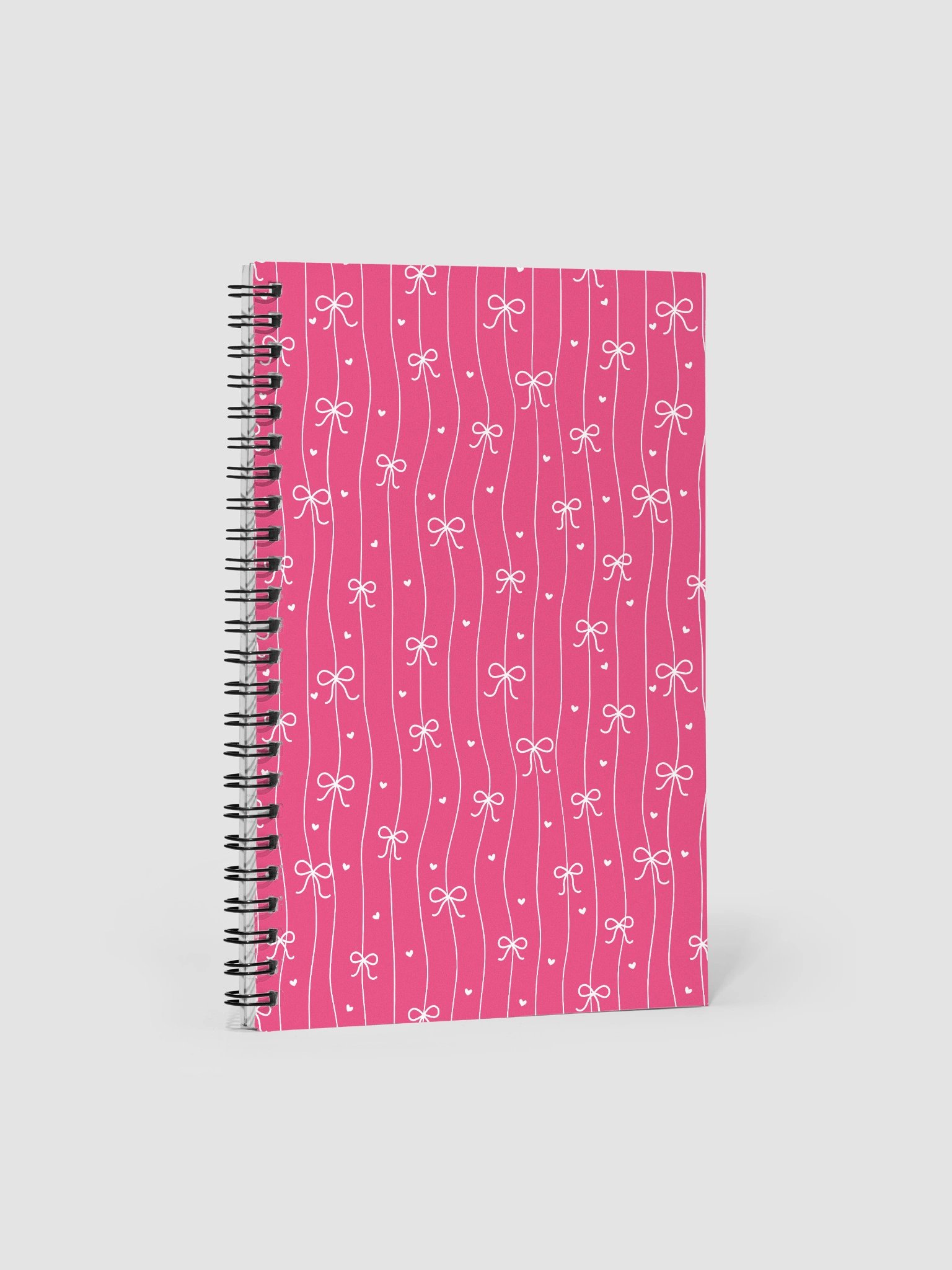 Pink Bow Coquette Spiral Dotted Journal/Notebook product image (1)