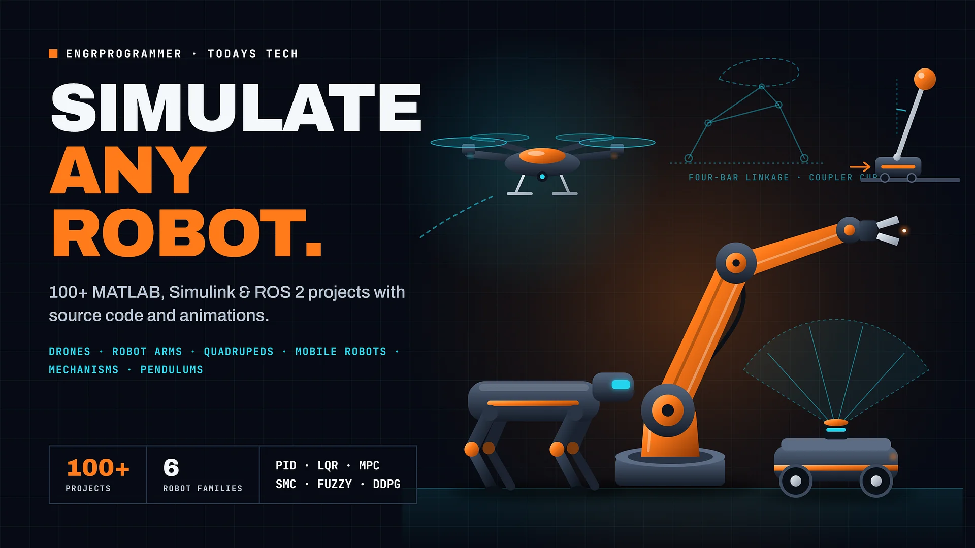 All 100+ MATLAB, Simulink & ROS 2 Robotics Projects – Complete Collection product image (1)