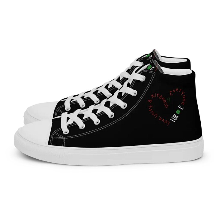 Kindness 4 Everyone High Top Canvas Shoes product image (1)