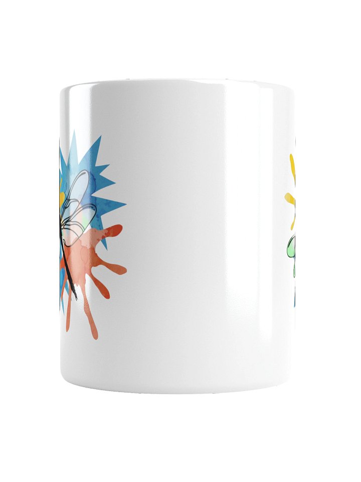 Chasing Light Dragonfly Coffee Mug – Colorful Inspirational Design product image (4)