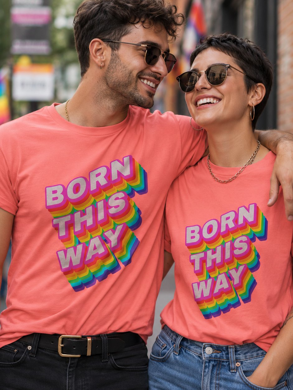 Born This Way Rainbow Pride Tee product image (1)