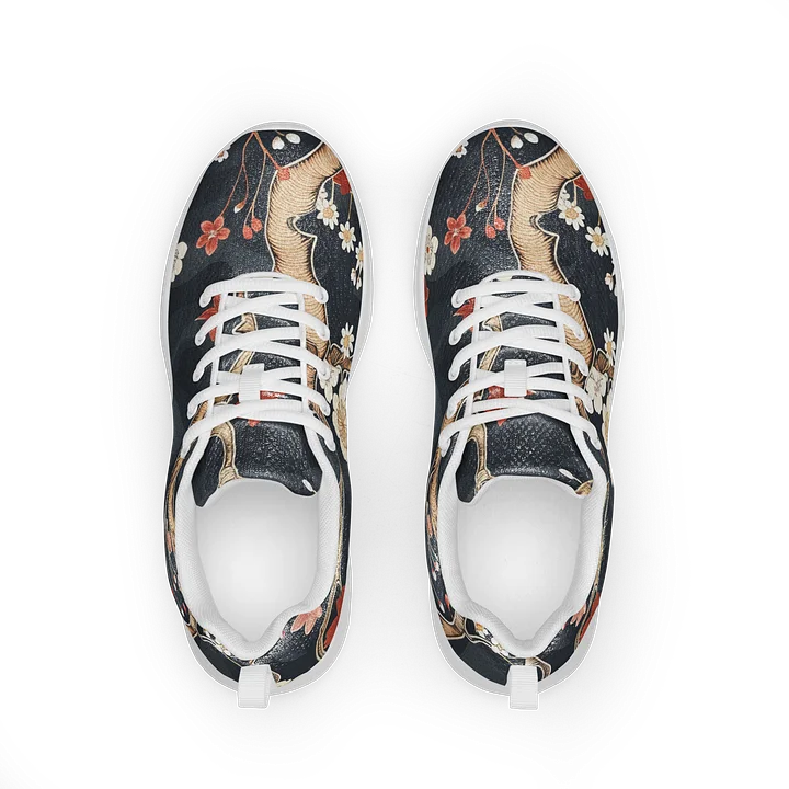 Japanese Vintage Floral Women's Athletic Shoes | Kimono Print Sneakers product image (2)