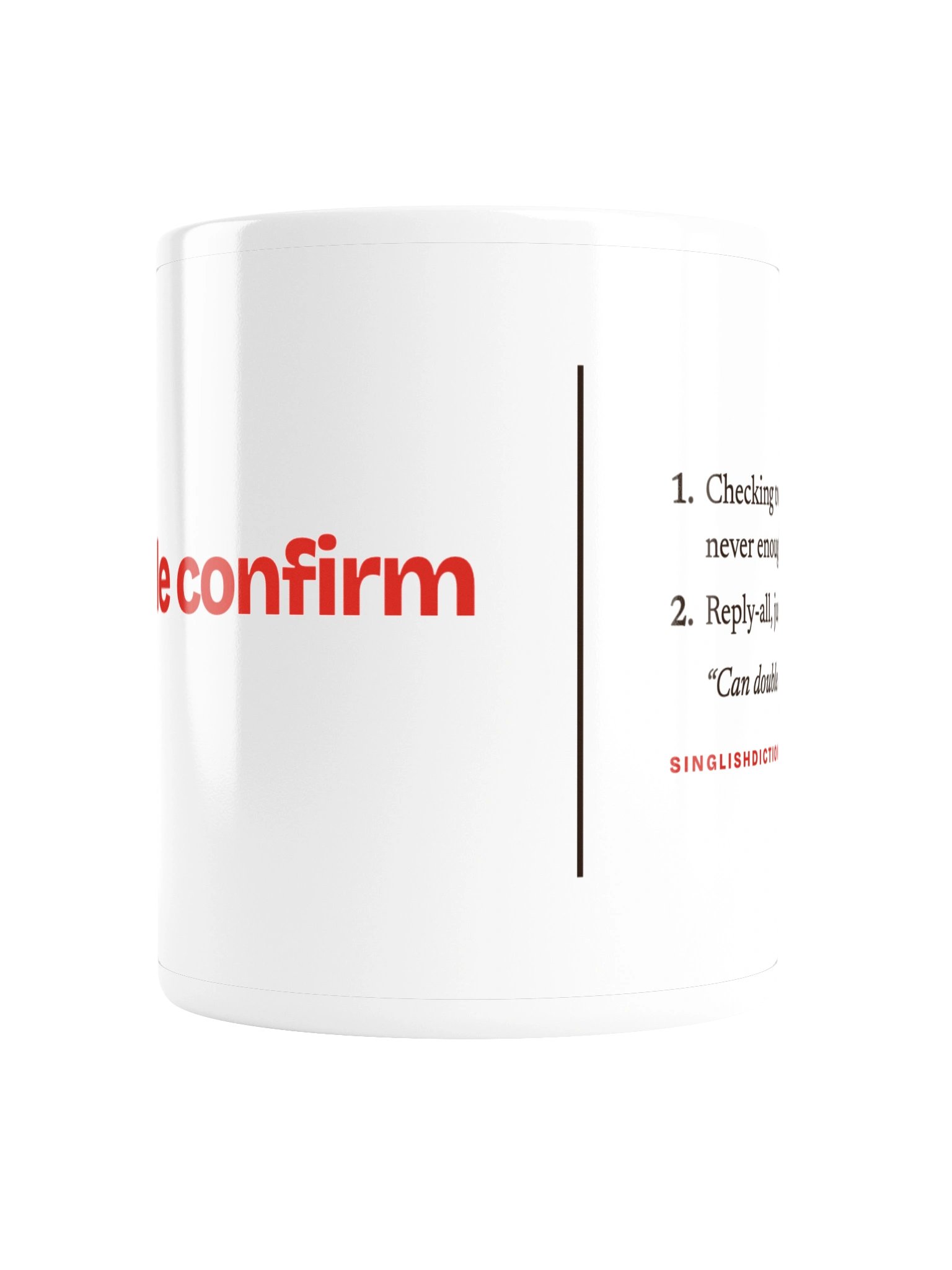 double confirm Mug product image (2)
