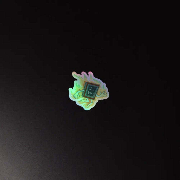 Ghost Fire Hologaphic Sticker product image (4)